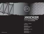 Kicker 2006 ZX 400.1 & 700.1 Owner's Manual