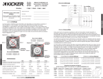 Kicker L5 Owner's Manual