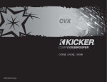 Kicker 2006 CVX Sub Box Owner's Owner's Manual
