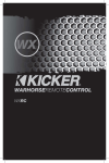Kicker 08WXRC User's Manual