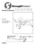 Keys Fitness STRENGTH TRAINER ST-DFIDL User's Manual