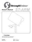 Keys Fitness StrenghtTrainer ST-ARM User's Manual