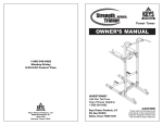 Keys Fitness Power Tower ST-PT Series User's Manual