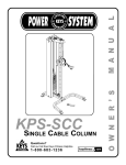 Keys Fitness KPS-SCC User's Manual
