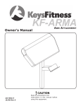 Keys Fitness KF-ARMA User's Manual