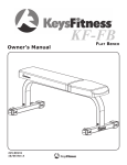 Keys Fitness Flat Bench KF-FB User's Manual