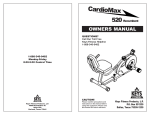 Keys Fitness CardioMax 520 User's Manual