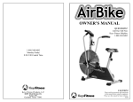 Keys Fitness bicylce User's Manual