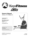 Keys Fitness A7e User's Manual