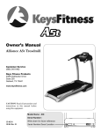 Keys Fitness A5T User's Manual