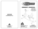 Keys Fitness 920R User's Manual