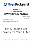 Keys Fitness BS-9101 User's Manual