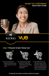 Keurig Vue V 1255 Brewer Quick Guide