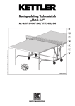 Kettler 07135-000/-500 User's Manual