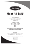 Keston Heat 55kw User's Manual