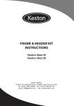 Keston Frame & Header Kits Installation Manual