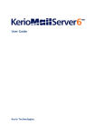 Kerio Tech Version 6.5.2 User's Manual