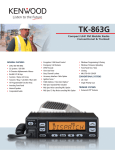 Kenwood TK-863G User's Manual