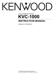 Kenwood KVC-1000 User's Manual