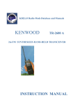 Kenwood TR-2600 User's Manual