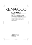 Kenwood KDC-W427 User's Manual
