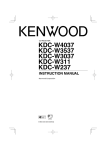 Kenwood KDC-W3537 User's Manual