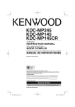 Kenwood KDC-MP145 User's Manual