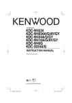 Kenwood KDC-3034A/G User's Manual