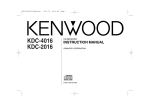 Kenwood KDC-2016 User's Manual