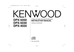 Kenwood DPX-5030 User's Manual