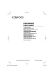 Kenwood DNX9280BT User's Manual