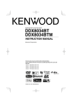 Kenwood DDX8034BTM User's Manual