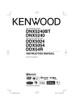 Kenwood DDX 5024 Instruction Manual