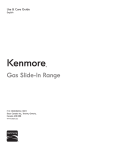 Kenmore Oven 318205869A User's Manual