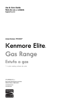 Kenmore Elite 4.5 cu. ft. Slide-In Gas Range - Stainless Steel Owner's Manual (Espanol)