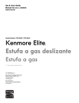 Kenmore Elite 4.5 cu. ft. Slide-In Gas Range - Black Owner's Manual (Espanol)