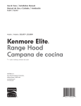 Kenmore Elite 30'' Range Hood - Stainless Steel 58173 Installation Guide