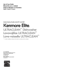 Kenmore Elite 24'' Built-In Dishwasher - Stainless Steel ENERGY STAR Owner's Manual