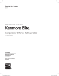 Kenmore Elite 22 cu. ft. Bottom-Freezer Refrigerator - Black Owner's Manual (Espanol)