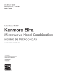 Kenmore Elite 1.5 cu ft Over-the-Range Microwave Owner's Manual (Espanol)