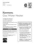 Kenmore gal.12-Year Installation Guide