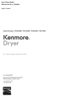 Kenmore 7.3 cu. ft. Electric Dryer w/ Sensor Dry - White Owner's Manual (Espanol)