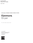 Kenmore 7.3 cu. ft. Electric Dryer - Metallic Owner's Manual