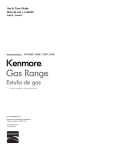 Kenmore 4.2 cu. ft. Gas Range w/ Broil & Serve Drawer - Bisque Owner's Manual