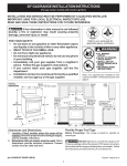 Kenmore 4.2 cu. ft. Freestanding Gas Range w/ Broil & Serve Drawer - Black Installation Guide