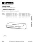 Kenmore 30'' Updraft Range Hood 5261 Installation Guide