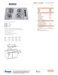 Kenmore 30'' Electric Cooktop 4120 Installation Guide