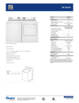 Kenmore 3.4 cu. ft. Top-Load Washing Machine - White Measurement Cheat Sheet