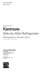 Kenmore 26 cu.ft. Capacity Side-by-Side Refrigerator w/ Grab-N-Go Door Owner's Manual