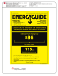 Kenmore 26 cu.ft. Capacity Side-by-Side Refrigerator w/ Grab-N-Go Door Energy Guide